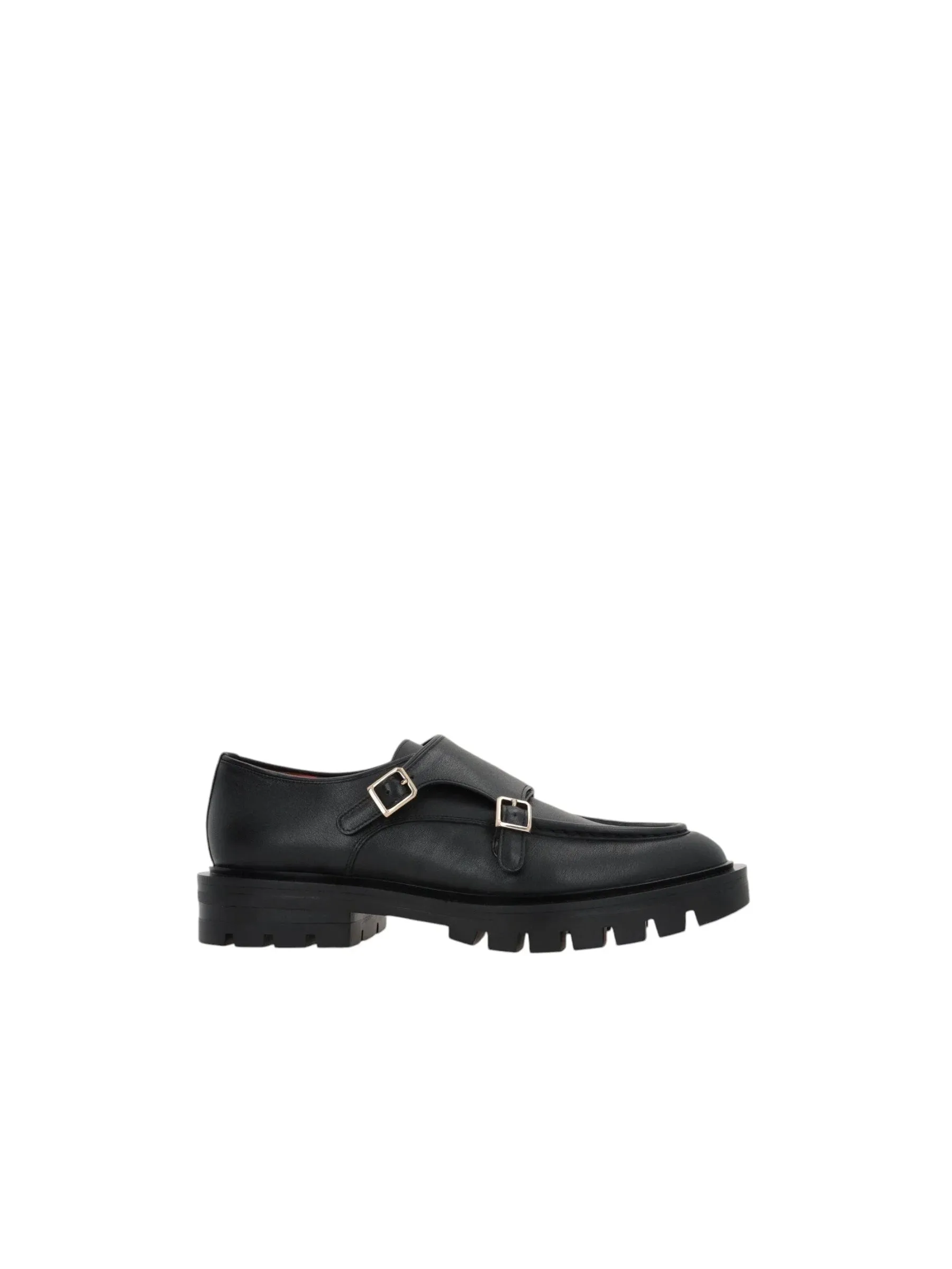 Monk Strap Shoes in Leather