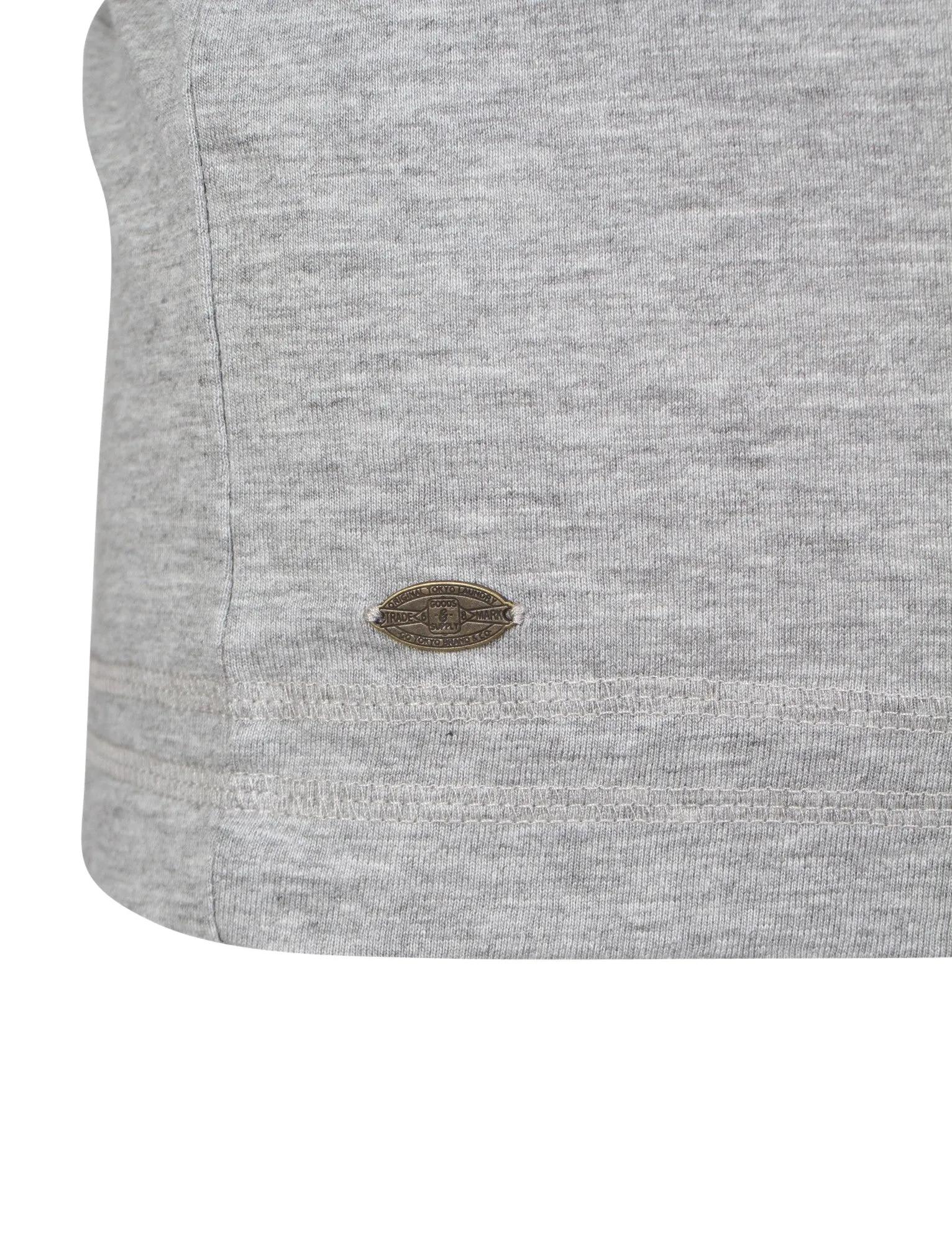 Newick Harbour Henley Sweatshirt in Light Grey Marl - Tokyo Laundry