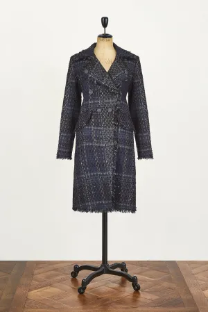 Rag & Bone Wool Black/Navy Coat AGC1580
