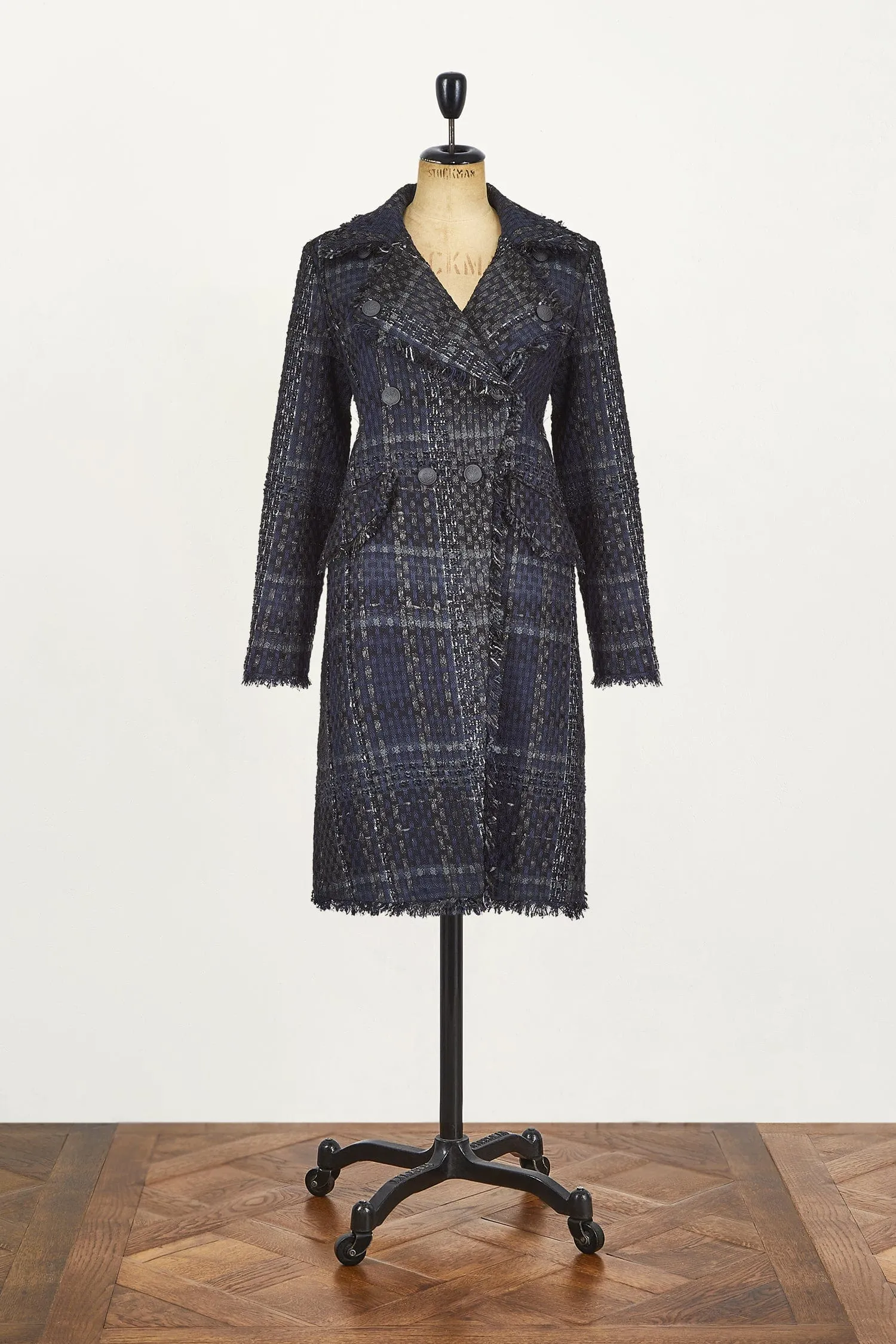 Rag & Bone Wool Black/Navy Coat AGC1580