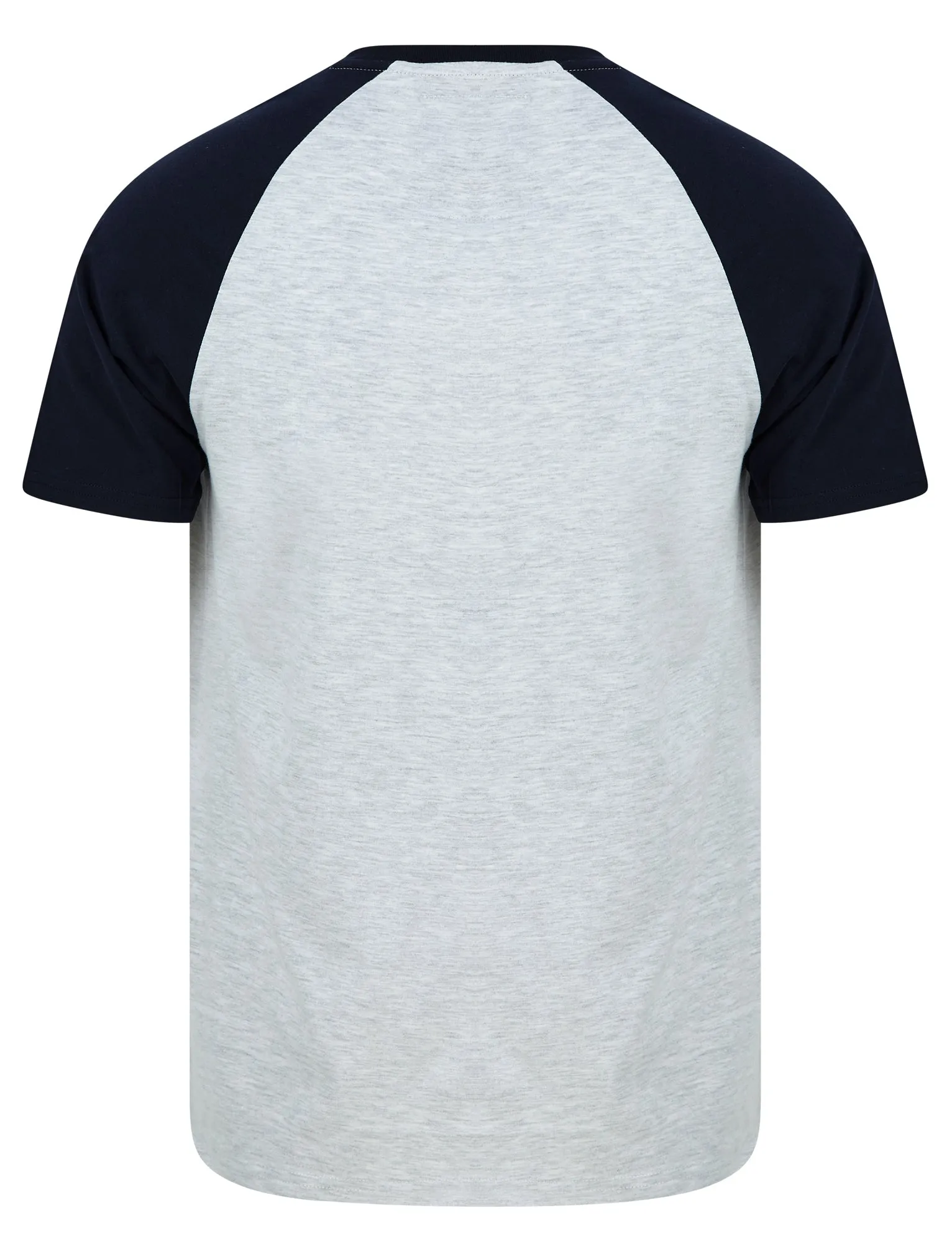 Raggo Tee Raglan Sleeve T-Shirt in Navy / Light Grey Marl - Tokyo Laundry