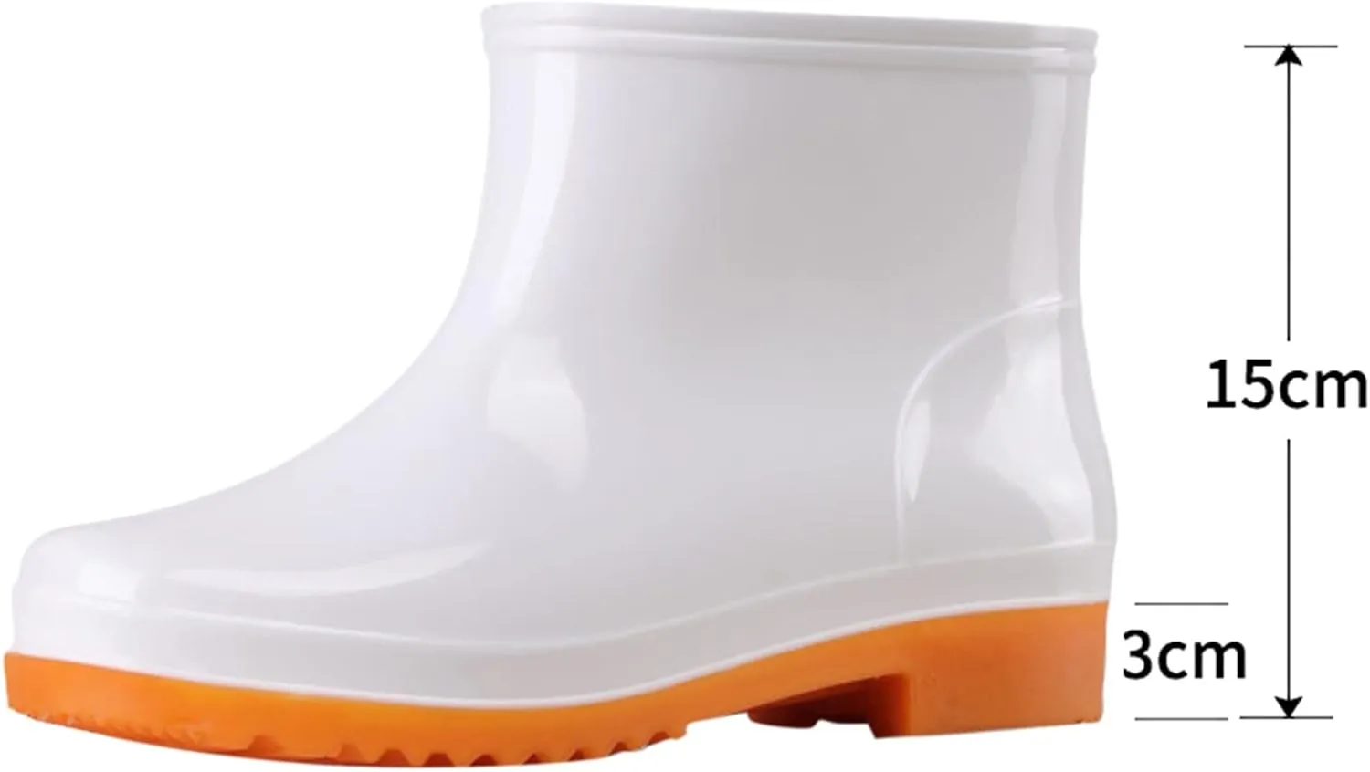 Rain Boots Women Women's Short Ankle Rain Boots Lightweight Chelsea Rain Boots Rubber Waterproof Booties Garden Shoes