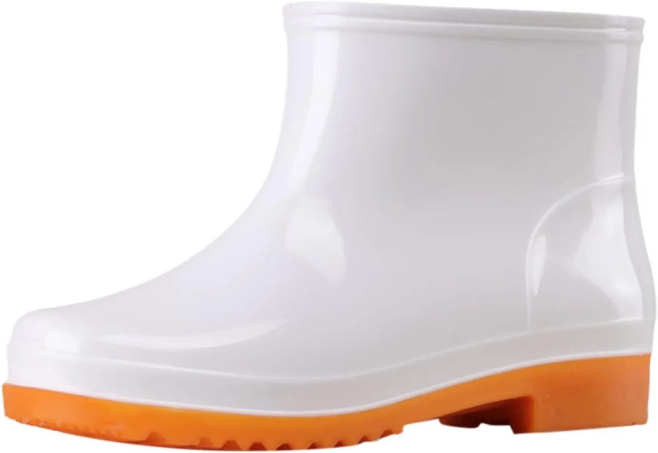 Rain Boots Women Women's Short Ankle Rain Boots Lightweight Chelsea Rain Boots Rubber Waterproof Booties Garden Shoes