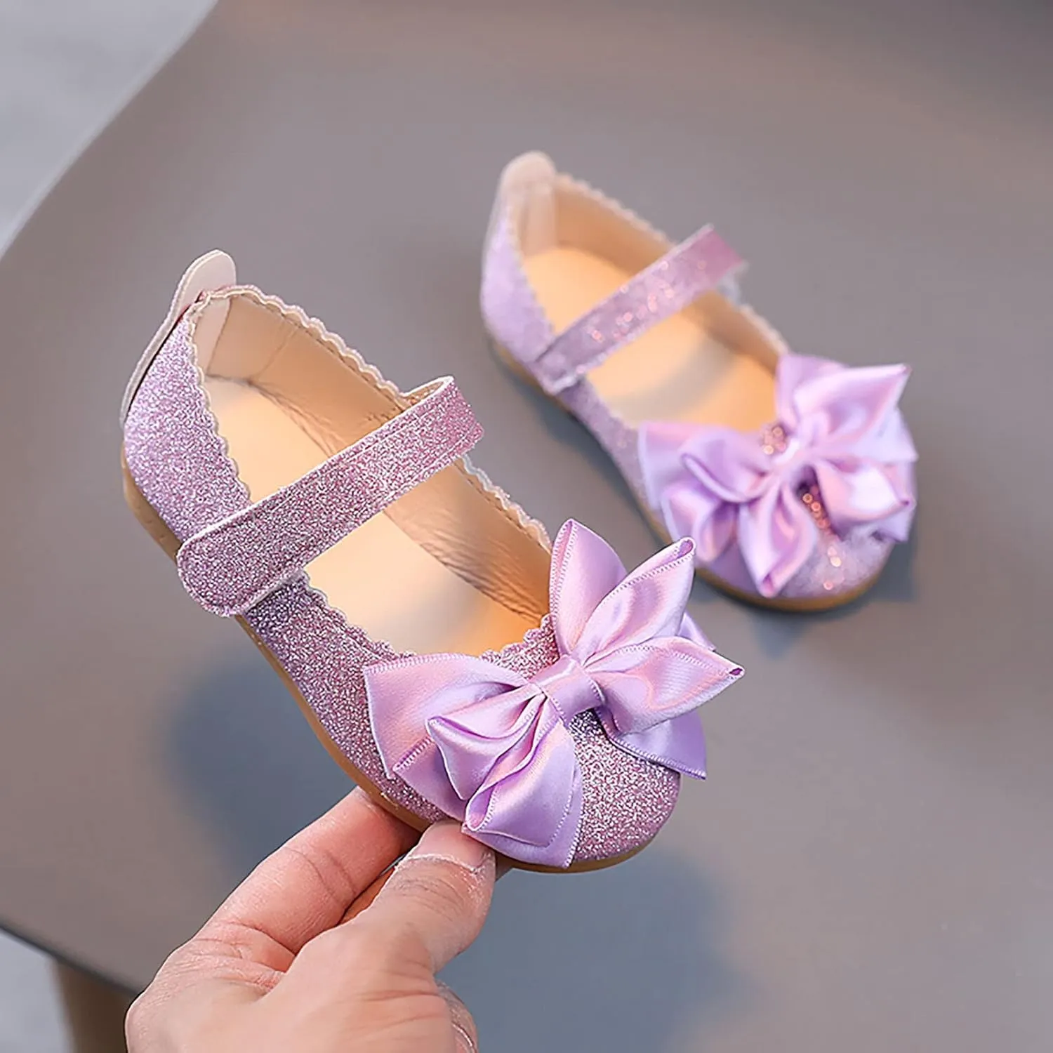 Shoes for Kids,Baby Girls Princess Shoes Bowknot Shoes Infant Sandals Bling Dancing Shoes Baby Girls Shoes 1-12 Years