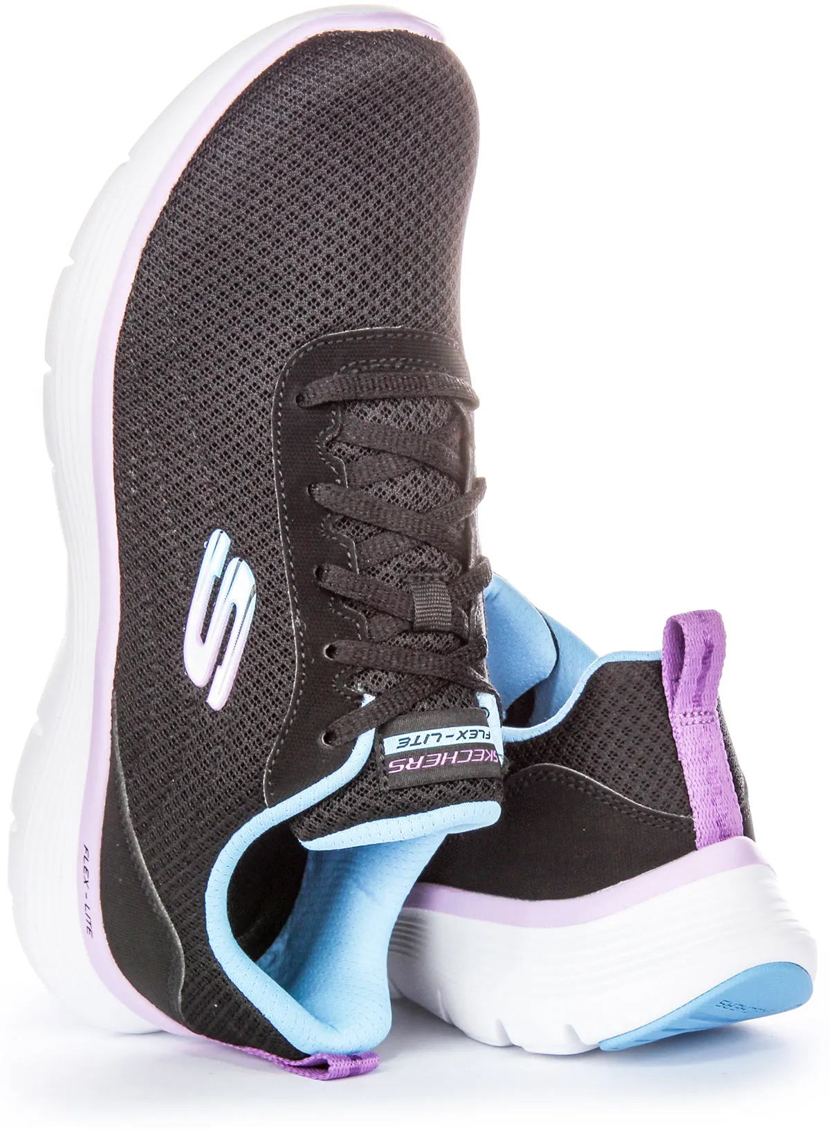 Skechers Flex Appeal 5.0 In Black Multi For Women