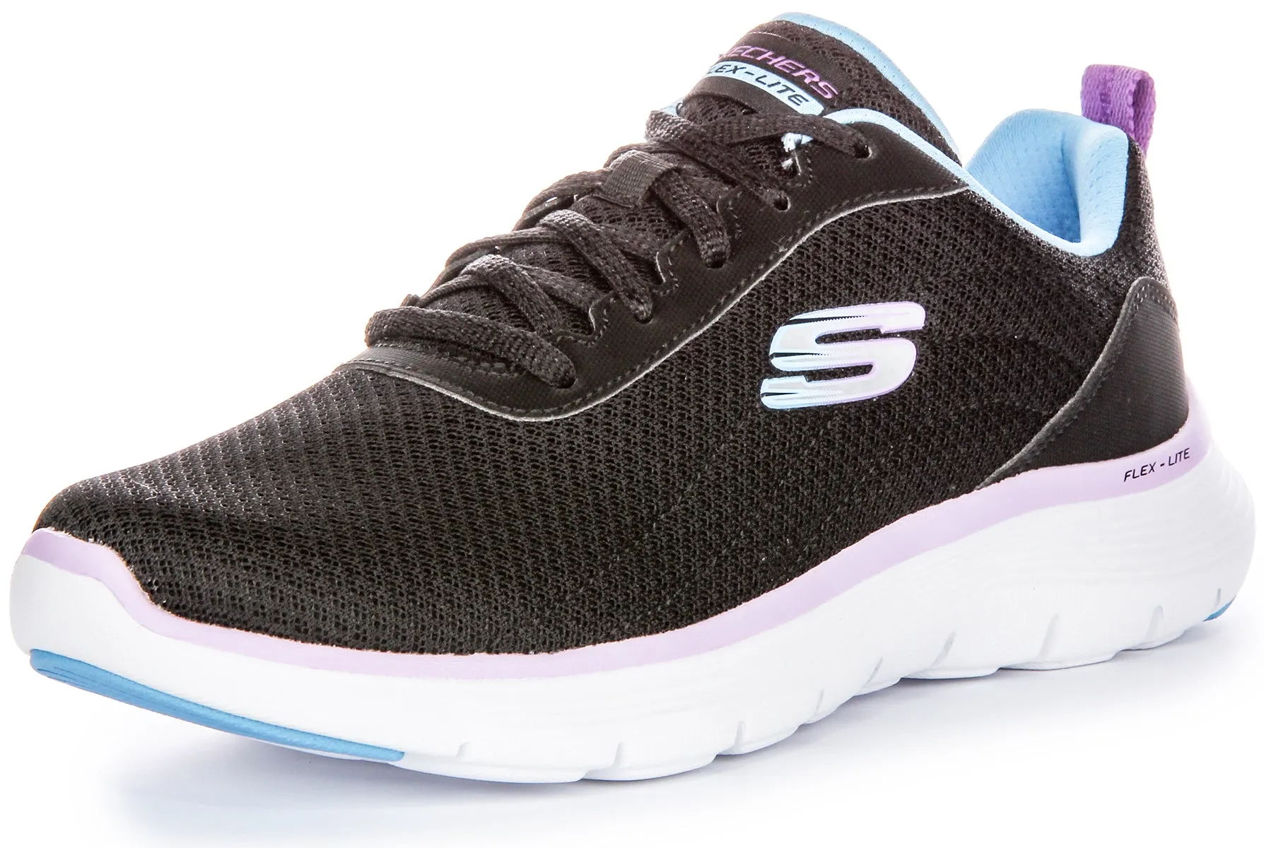 Skechers Flex Appeal 5.0 In Black Multi For Women