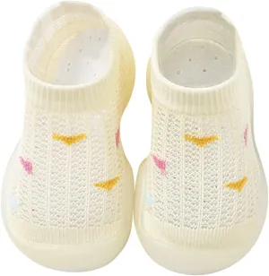 Sock Shoes Toddler Infant Shoes Mesh Slip On Socks Shoes Soft Sole Non Slip Wear Out Toddler Floor Black Shoes B