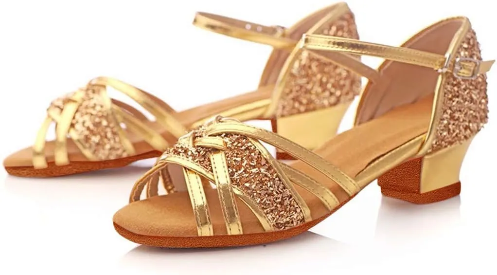 Toddler Baby Girls Kids Ballroom Tango Latin Dance Shoes Sandals Fashion Outdoor Sport Shoes