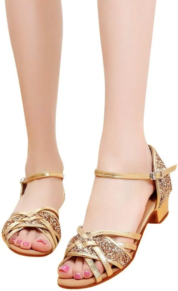 Toddler Baby Girls Kids Ballroom Tango Latin Dance Shoes Sandals Fashion Outdoor Sport Shoes
