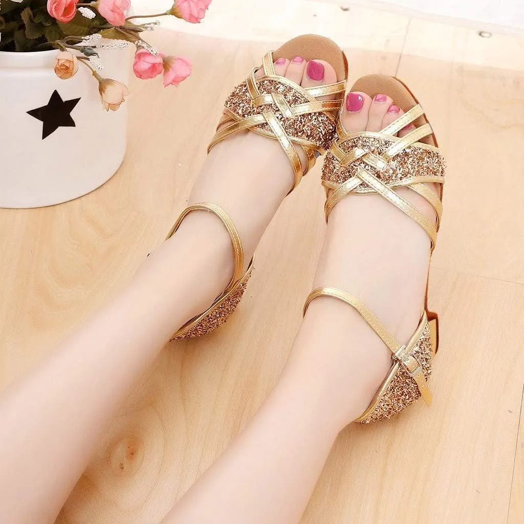 Toddler Baby Girls Kids Ballroom Tango Latin Dance Shoes Sandals Fashion Outdoor Sport Shoes