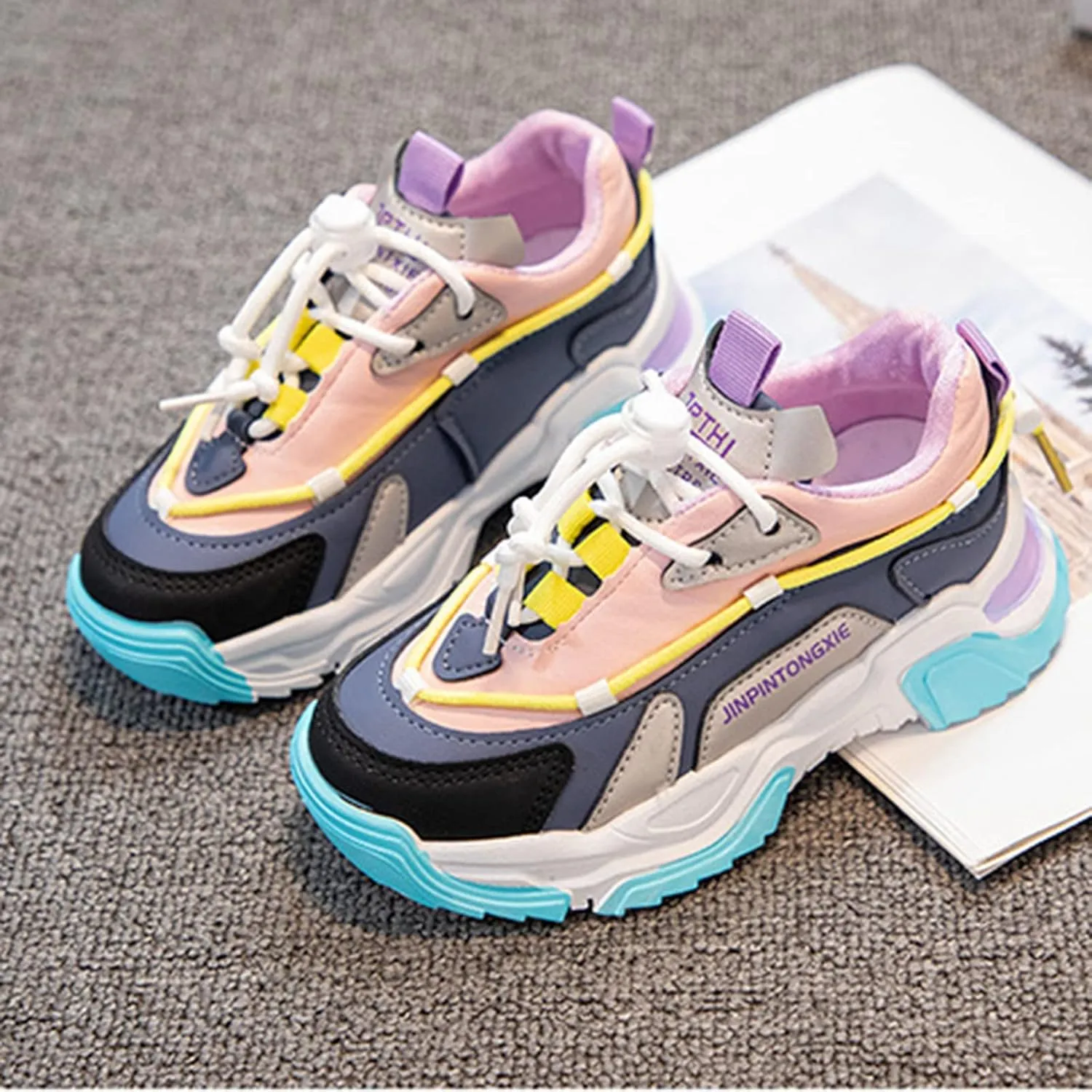 Toddler Sneaker Shoes Small Kids Casual Shoes Chunky Kids Shoes Sneakers for Girls Size 7 Toddler Shoes