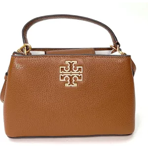 Tory Burch Britten Small Satchel Brown -TB136138