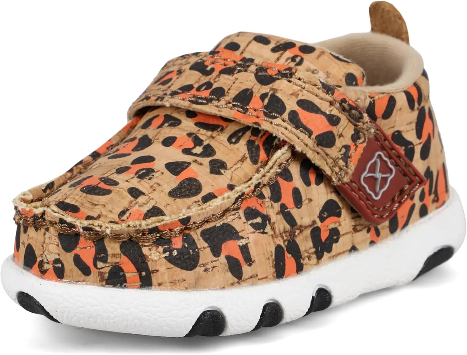 Twisted X Infant's Driving Moc, Moc Toe, Honey, Black, & Carrot, 2 M
