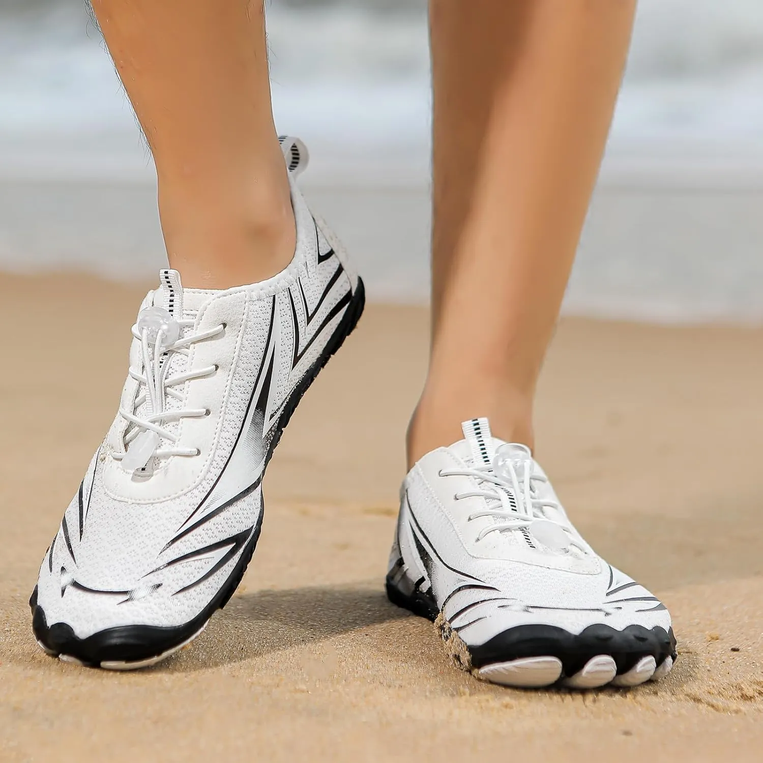 Unisex Mens Womens Athletic Hiking Water Shoes,Quick Dry Aqua Swim Shoes,Healthy & Non-Slip Breathable Barefoot Water Shoes Beach Footwear