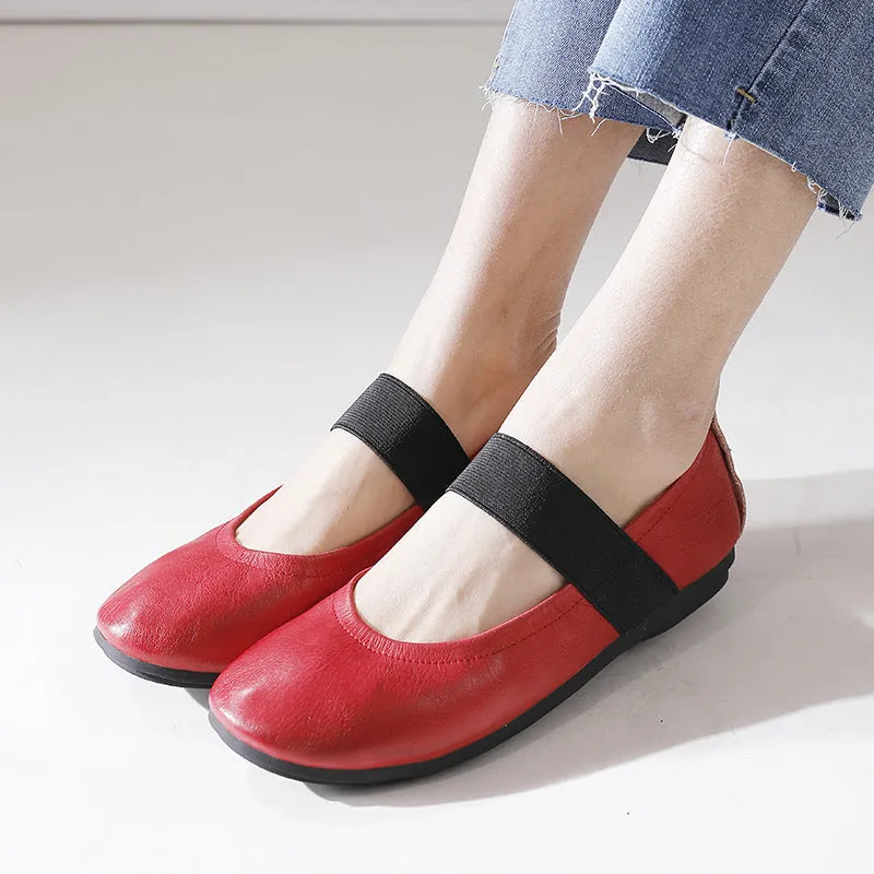 Women Spring Soft Leather Casual Flats