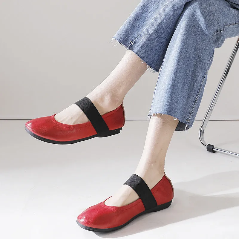 Women Spring Soft Leather Casual Flats