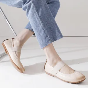 Women Spring Soft Leather Casual Flats
