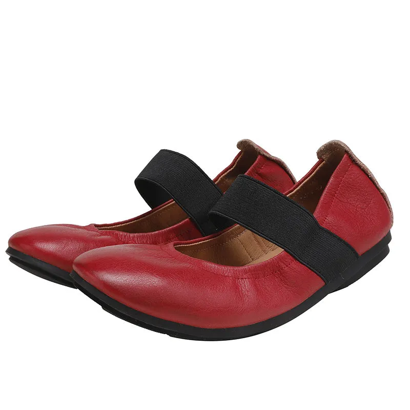 Women Spring Soft Leather Casual Flats