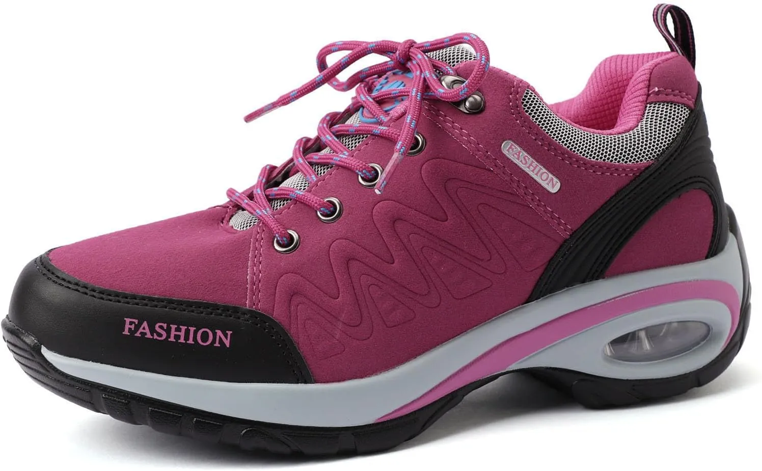 Women's Fashion Sneakers Lace-Up Walking Shoes Comfortable Casual Athletic Non-Slip Running Fashion Sneakers
