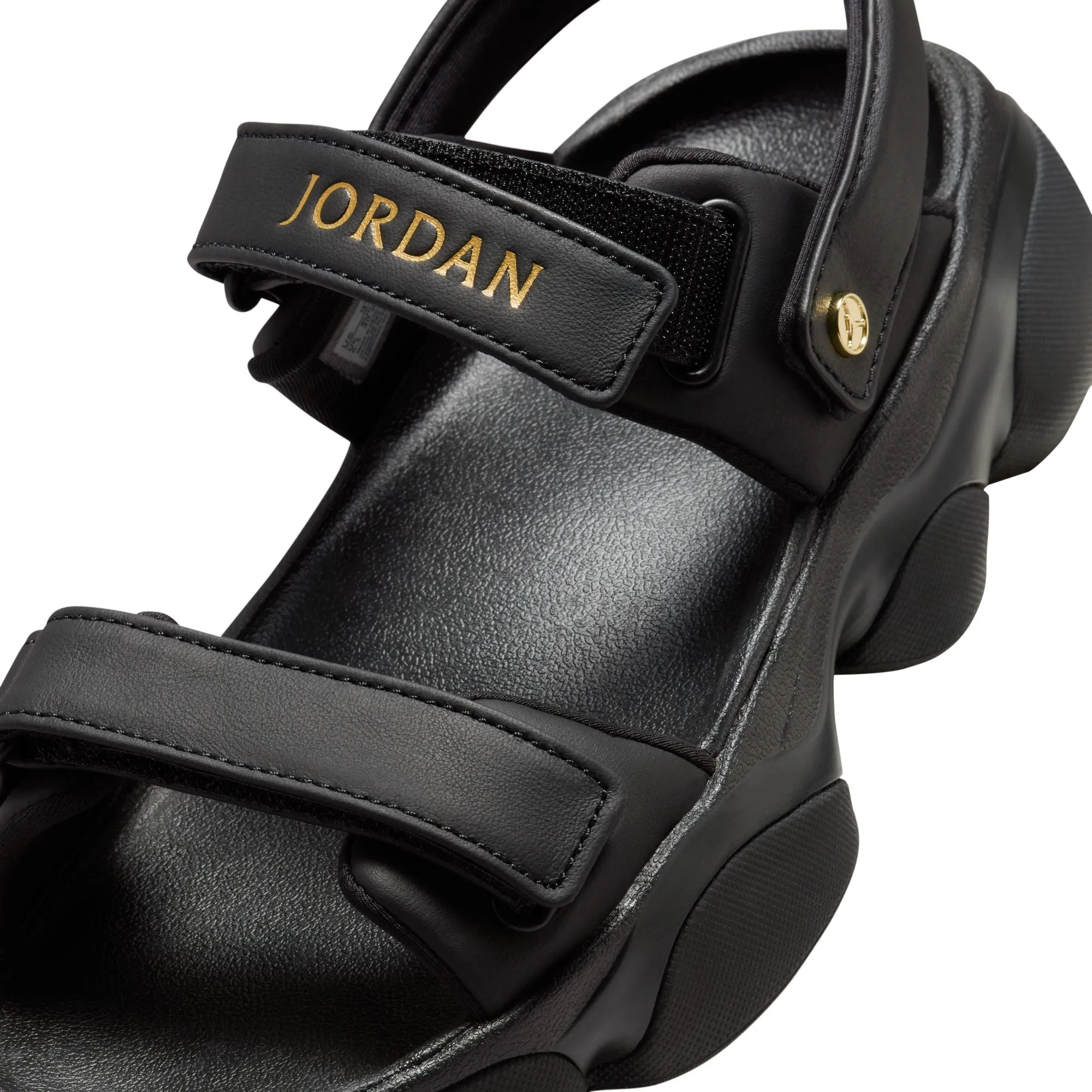 WOMENS JORDAN DEJA SANDAL (BLACK/METALLIC GOLD)