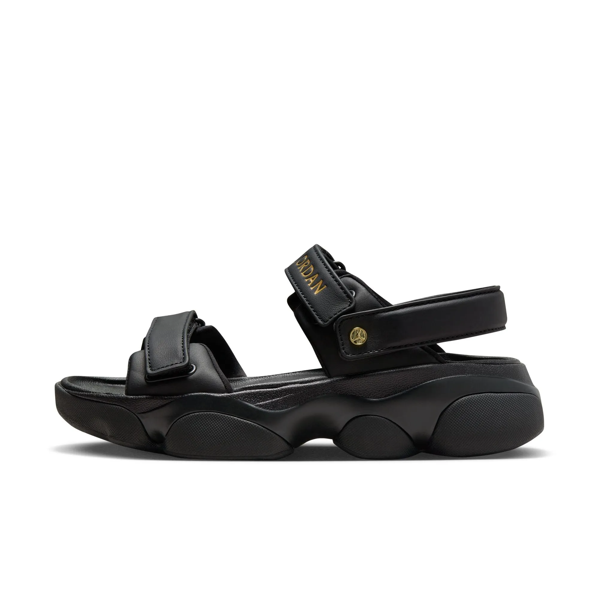 WOMENS JORDAN DEJA SANDAL (BLACK/METALLIC GOLD)