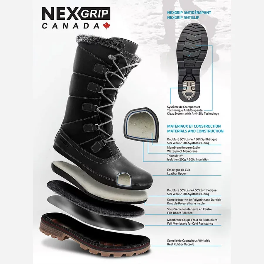 Women's NexGrip Ice Wonder Hi Wide 2E (Black)