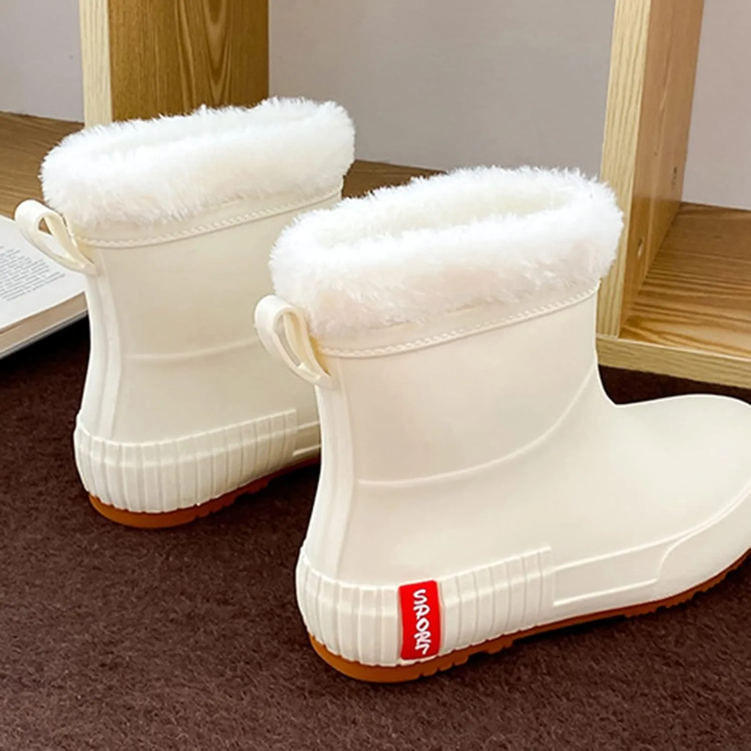 Womens Rain Boots Womens Rubber Boots Waterproof Out Work for Boating Fishing Gardening Farming Rain Shoes