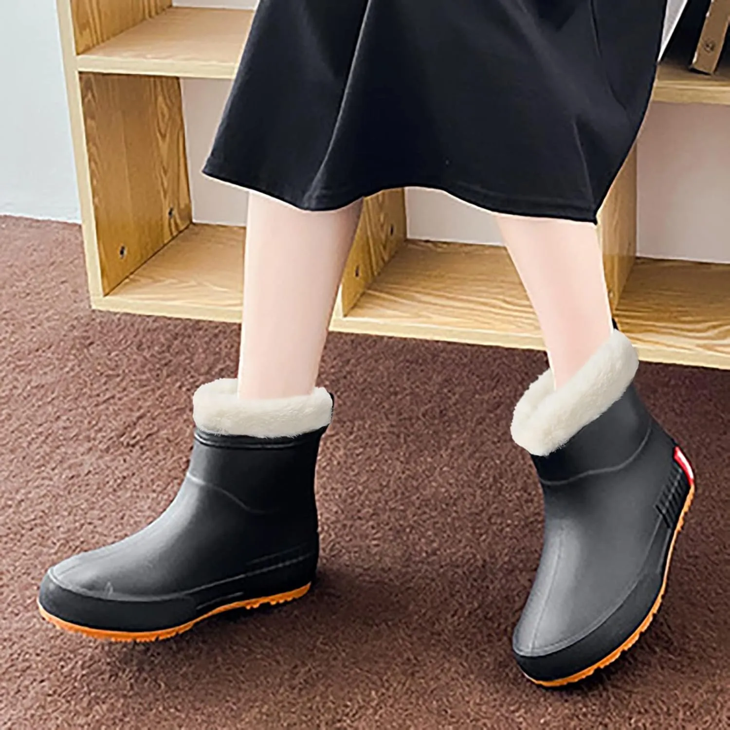 Womens Rain Boots Womens Rubber Boots Waterproof Out Work for Boating Fishing Gardening Farming Rain Shoes