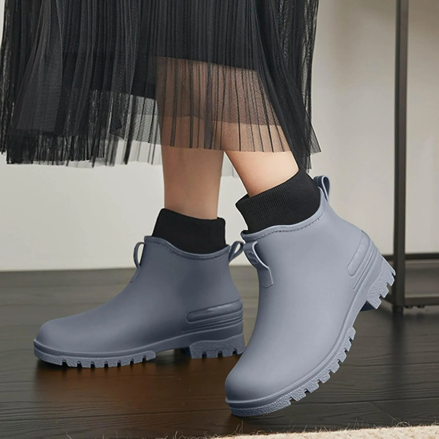 Womens Rubber Boots Womens Rain Boots Comfort Waterproof for Boating Fishing Gardening Farming Rain Shoes