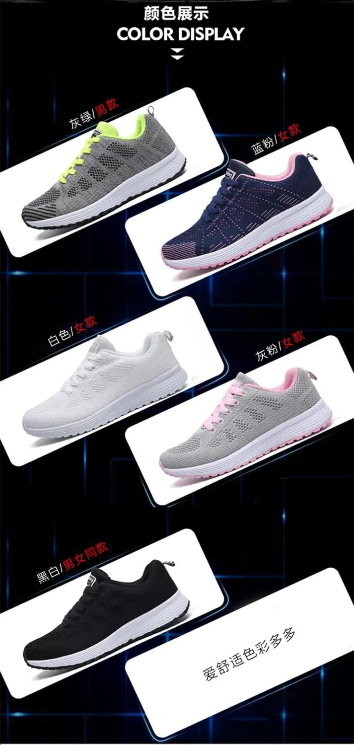 Womens Running Shoes Lightweight Tennis Non Slip Gym Workout Shoes Breathable Mesh Walking Sneakers