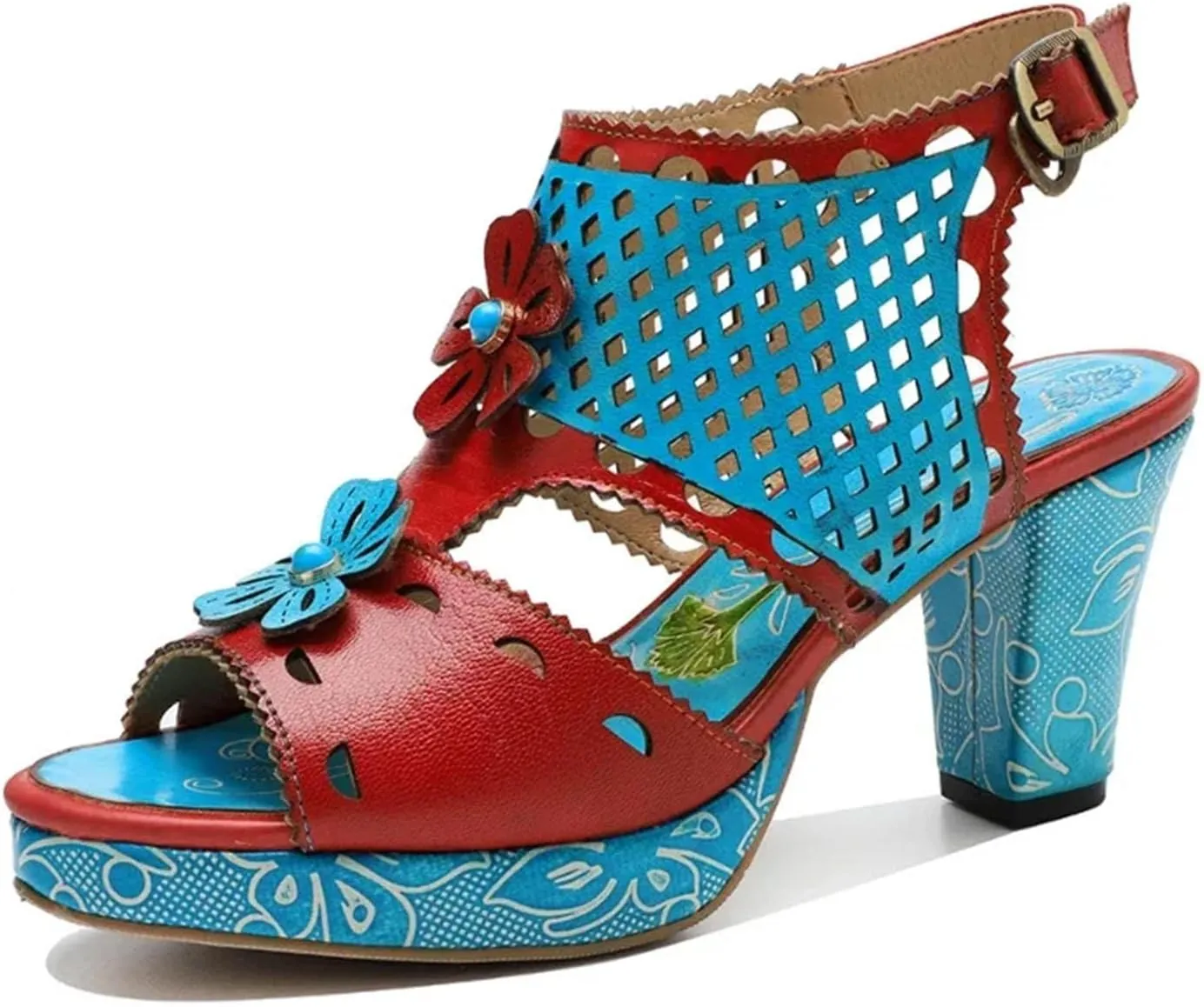 Women's Sheepskin Leather Moccasins - 7.5cm Plus Size Summer Luxury Ethnic