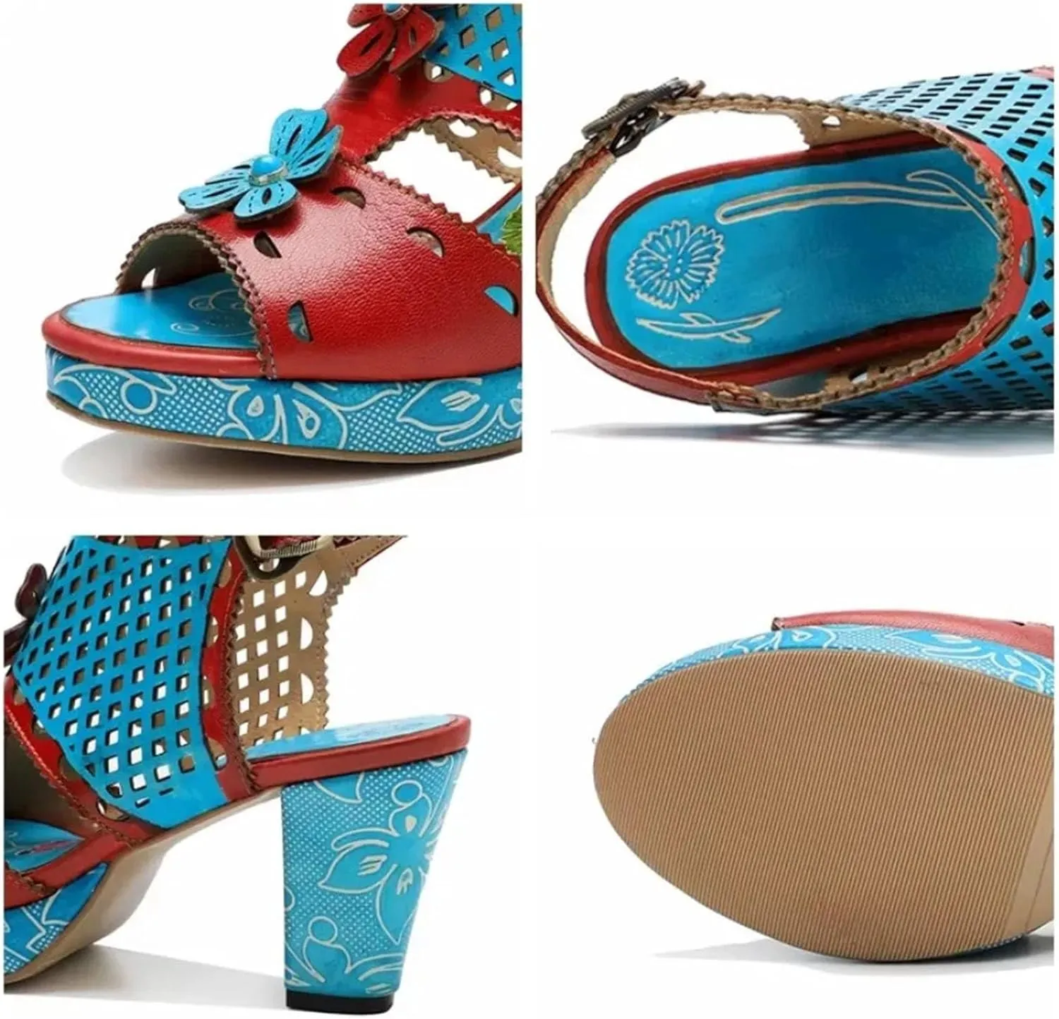 Women's Sheepskin Leather Moccasins - 7.5cm Plus Size Summer Luxury Ethnic
