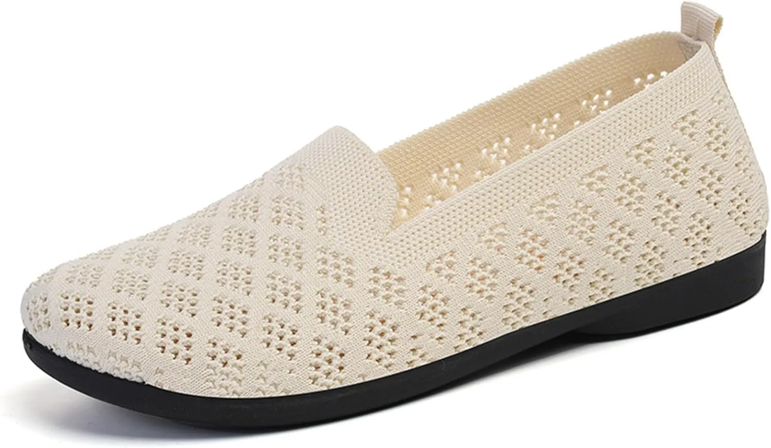 Women's Spring Summer and Autumn Fashion Shallow Mouth Breathable Non Slip Soft Sole Orthopedic Suede Wingtip Shoes