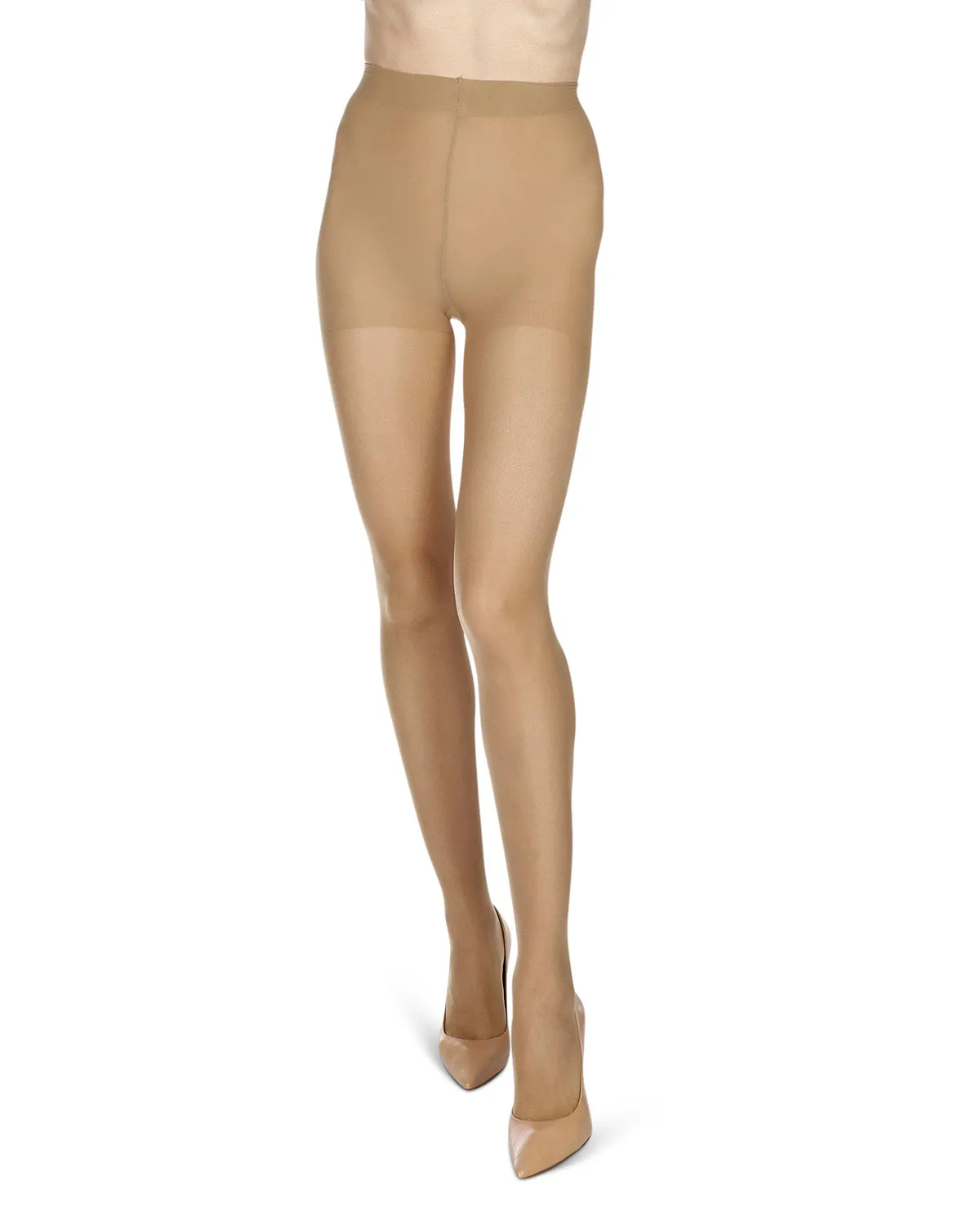 Women's Ultra-Sheer 8 Denier Bare Control Top Pantyhose