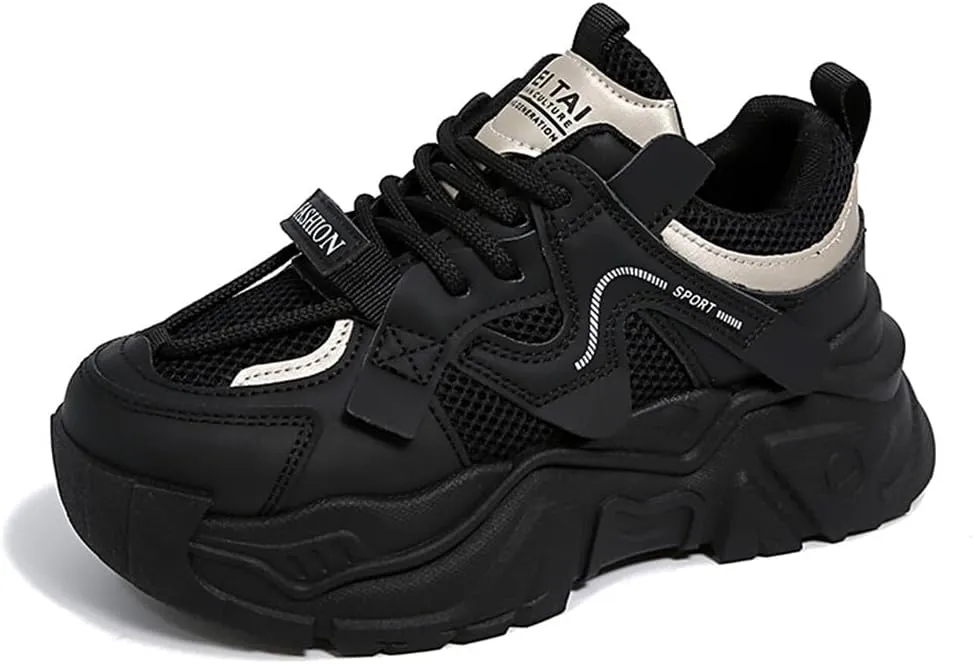 YAXE Womens Platform Low-top Chunky Sneakers Dad Shoes