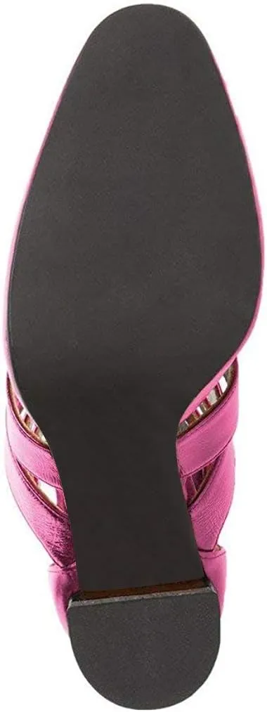 YDN Women Gladiator Strappy Sandals Block High Heel Round Toe Hollow Out Pumps Size 4-15 US